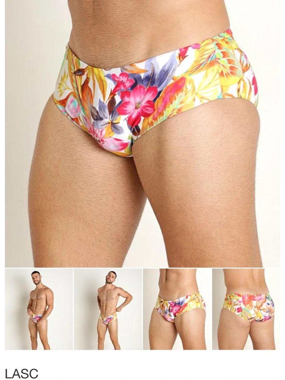 LASC Redondo Swim Brief Tropic Fever NEW